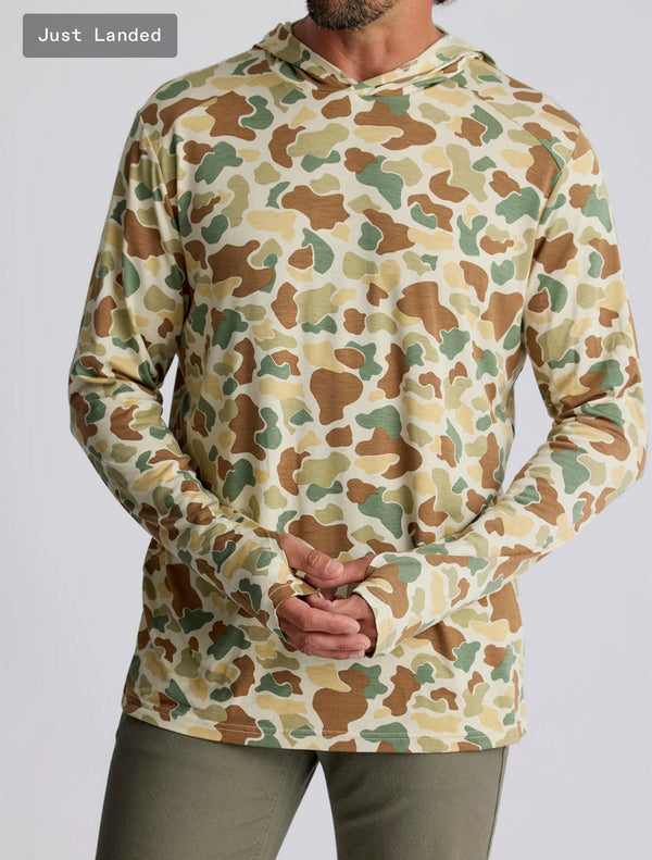 Men's Bamboo Shade Hoodie: Vintage Camo