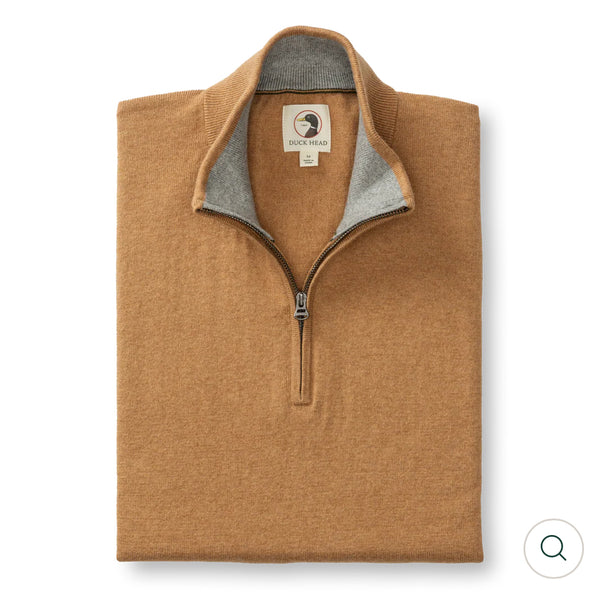 Ridley 1/4 Zip Sweater Camel