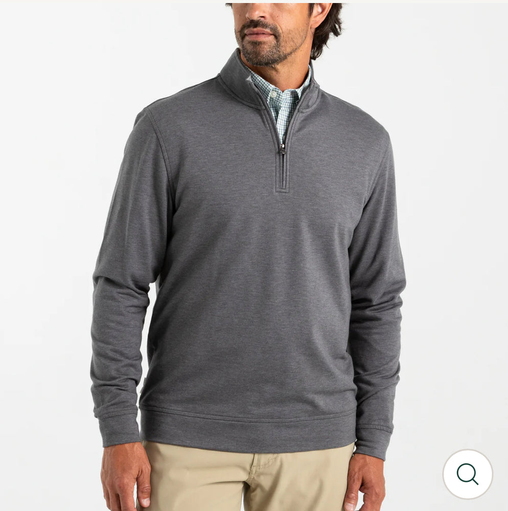 Dunmore 1/4 Zip Pullover: Magnet Grey Heather