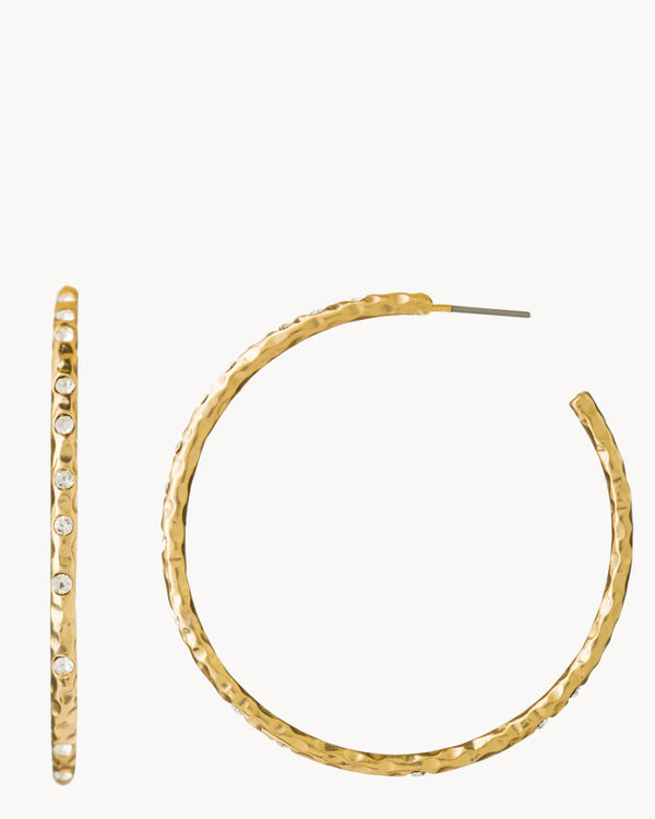 Fizz Hoop Earrings Crystal