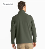 Men's Gridback Fleece Snap Pullover - Dark Olive
