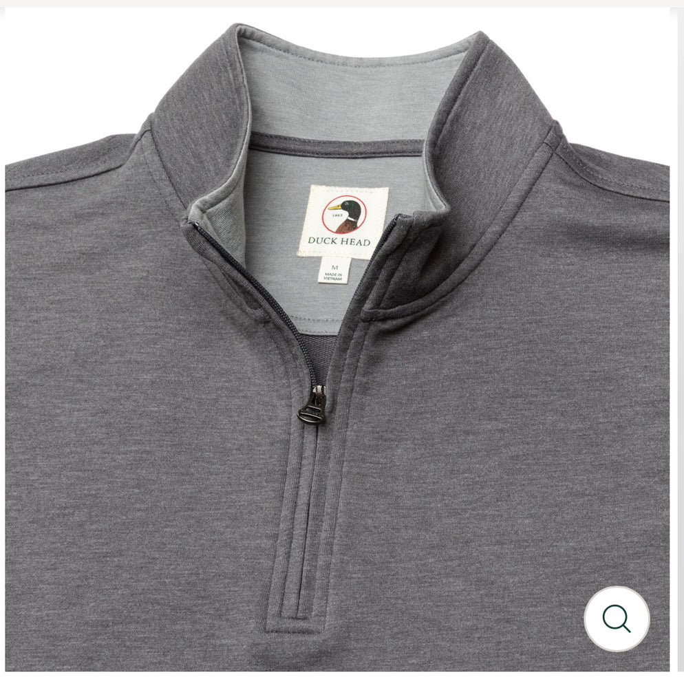 Dunmore 1/4 Zip Pullover: Magnet Grey Heather