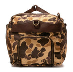 Campaign Waxed Canvas Large Duffle Bag in Smoke/Vintage Camo
