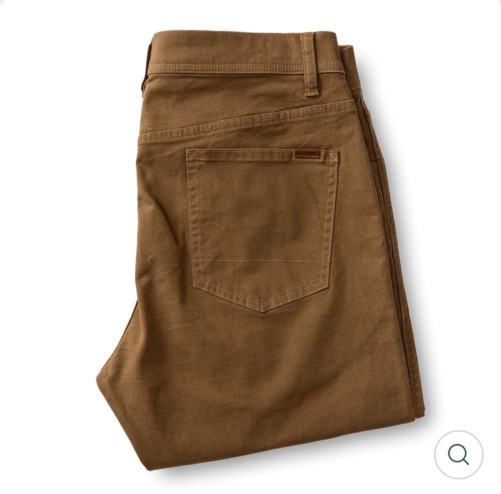 Pinpoint Canvas Five-Pocket: Umber Brown