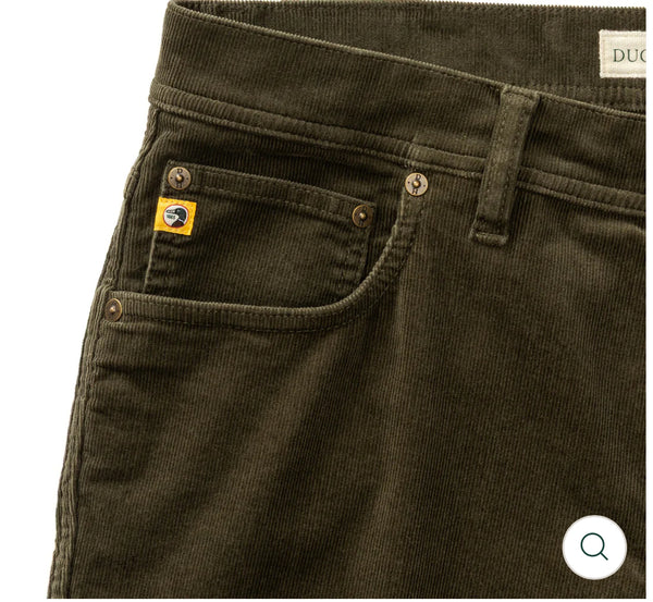Holston Corduroy Five-Pocket - Olive