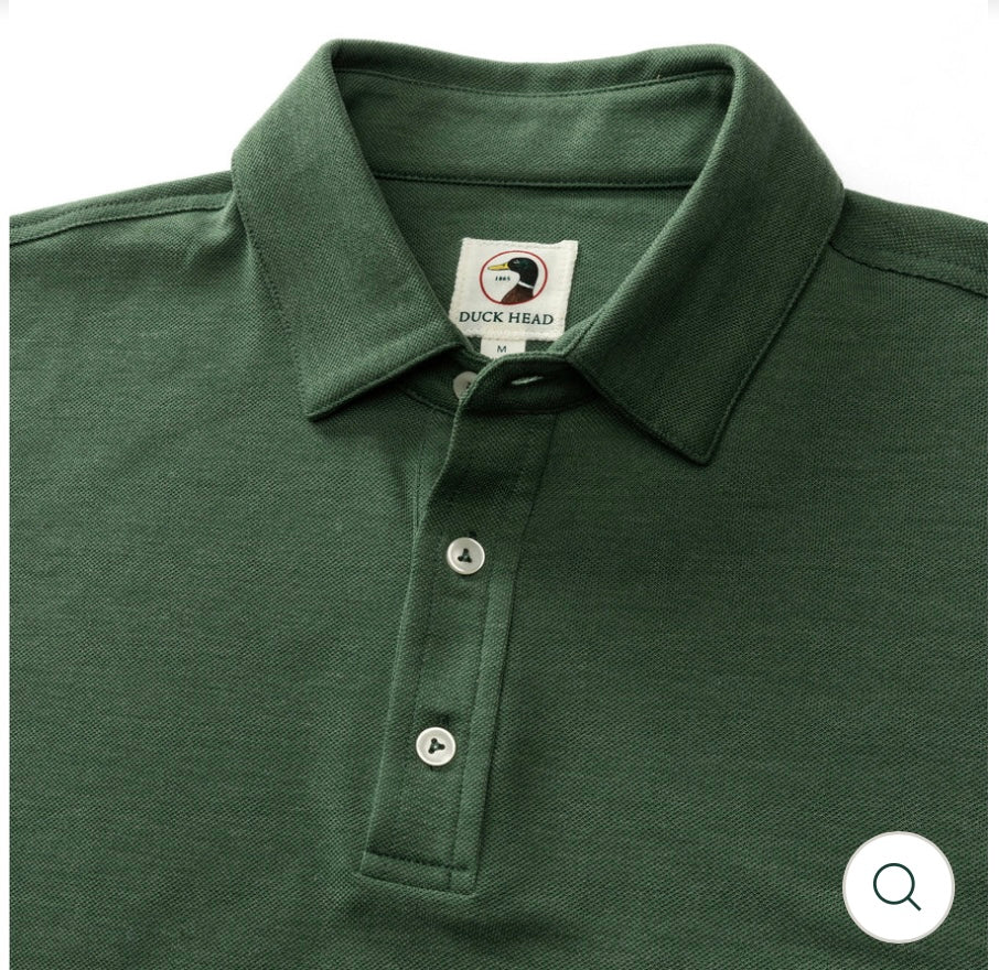 Murray Pique Polo - Cilantro Heather