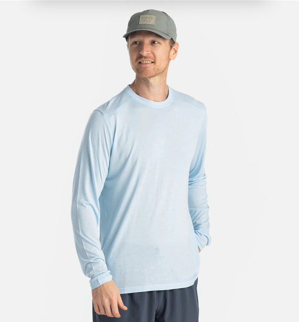 Men's Bamboo Lightweight Long Sleeve - Blue Bird