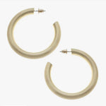 Isla Hoop Earrings in Satin Gold