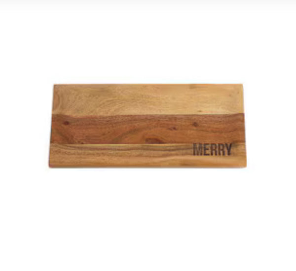 Merry Etched Dough Bowl