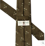 Flying Ducks Silk Tie: Capulet Olive