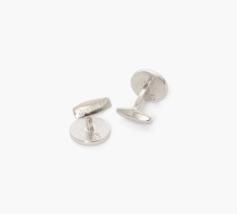 Dewees Rhodium Cufflink