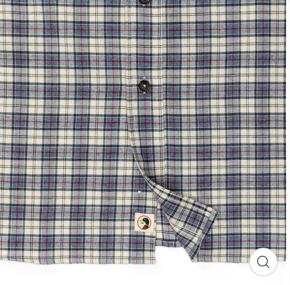 Cotton Flannel Sport Shirt
Werth Plaid: Stone Blue Heather