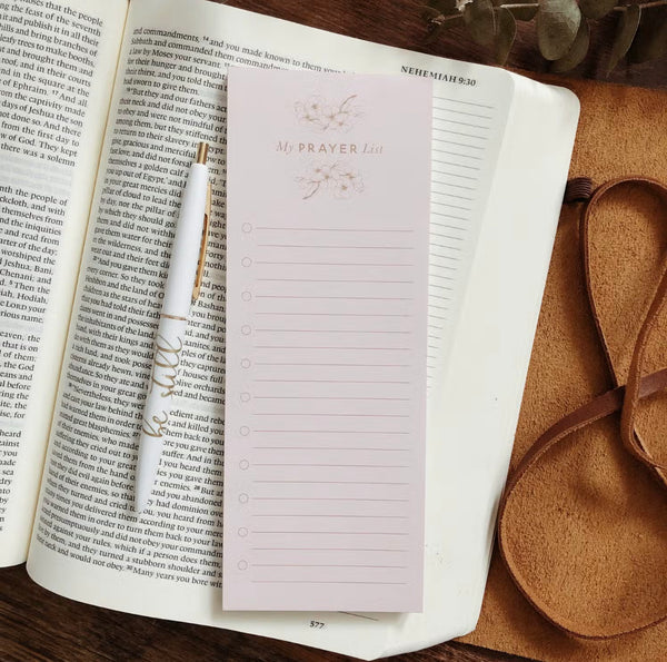Prayer List Notepad