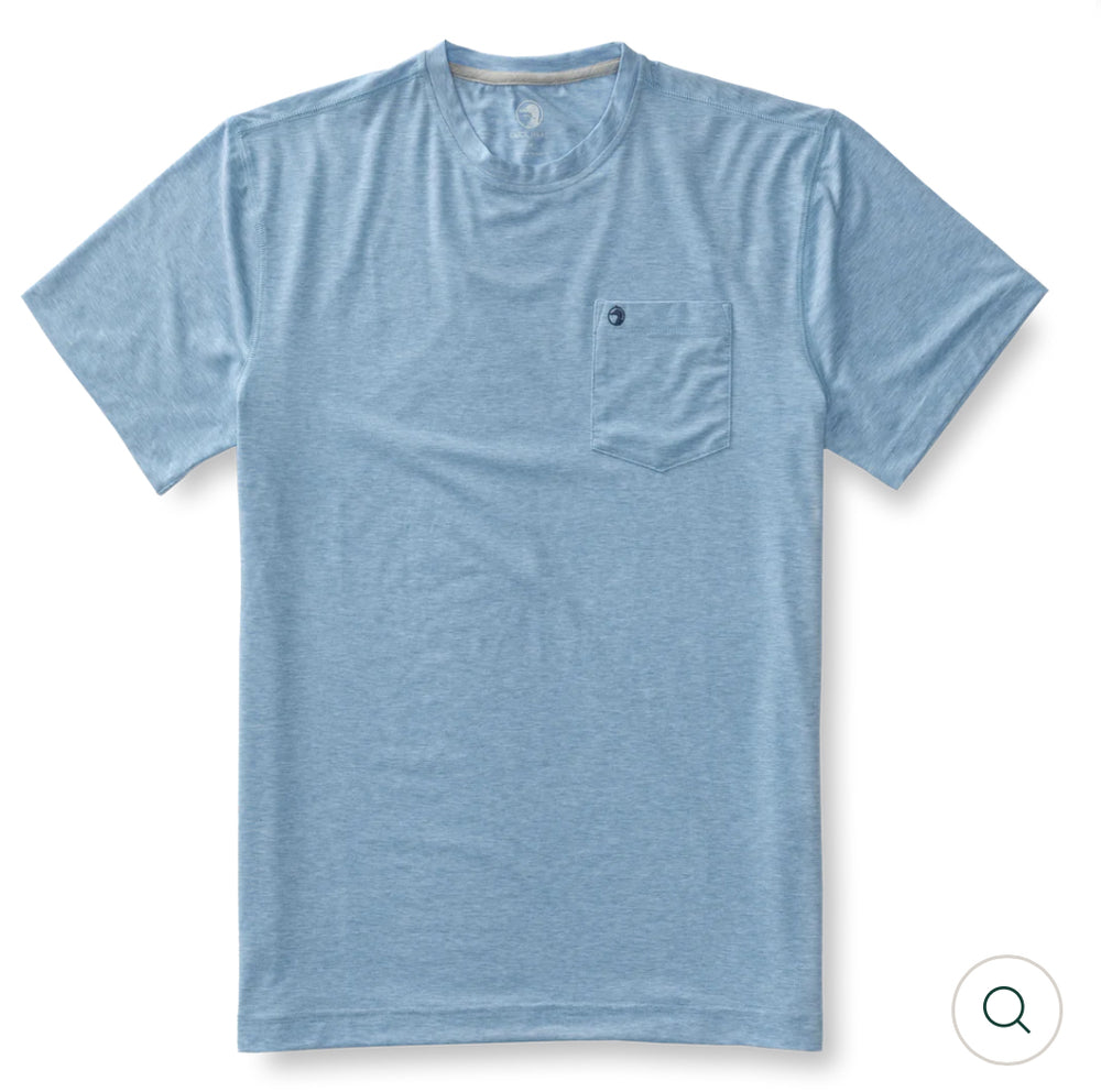 Windward Performance T-Shirt: Lure Blue Heather