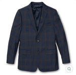 Brennan Plaid Sport Coat : Navy