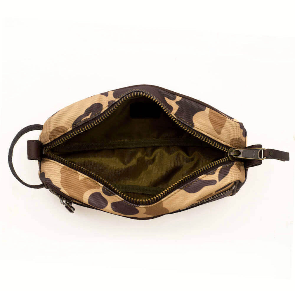 Campaign Waxed Canvas Shave Kit - Vintage Camo