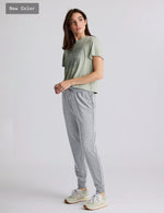 Women's Bamboo Lightweight Fleece Jogger: Light Heather Grey