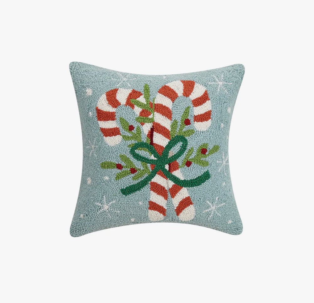 Candy Canes Hook Pillow
