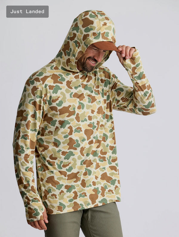 Men's Bamboo Shade Hoodie: Vintage Camo