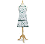 FOREST CHRISTMAS GREEN TOILE PATTERN APRON
