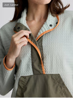 Women's Gridback Fleece Snap Pullover: Desert Sage