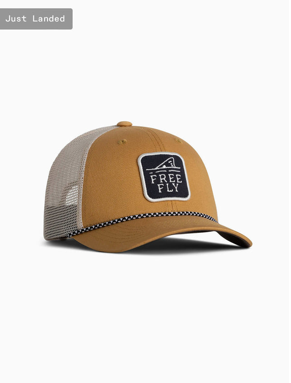 Flood Feeder Trucker Hat: Ochre