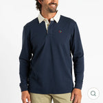 Solid Legacy Rugby Shirt - Navy