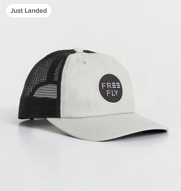 Low Pro Badge Trucker Hat - Harbor Grey