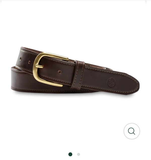 DH Leather Belt - Dark Brown