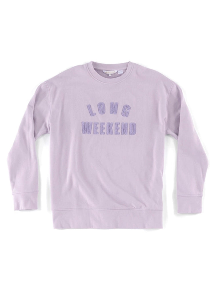 "Long Weekend" Sweatshirts, Lilac