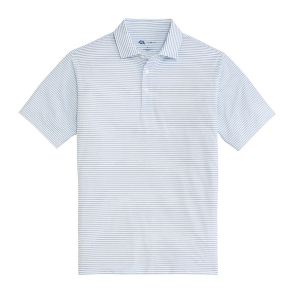 Scout Stripe Performance Polo - Heron