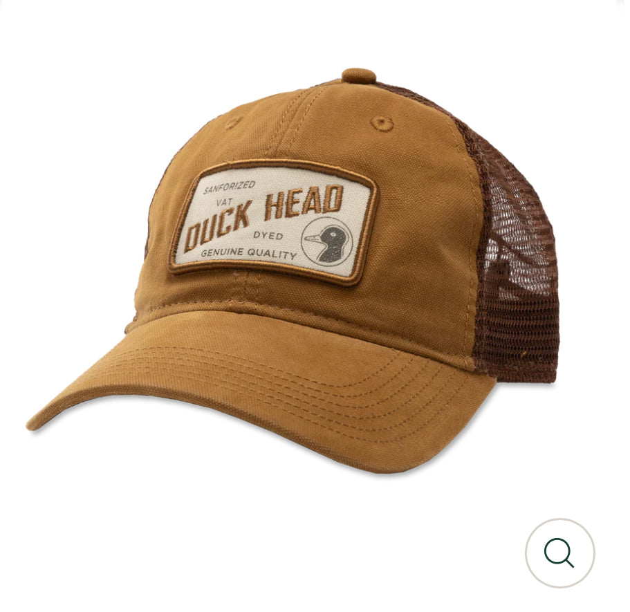 Sanforized Patch Trucker Hat - Gold/Brown