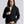 Women's Gridback Fleece Jacket: Black
