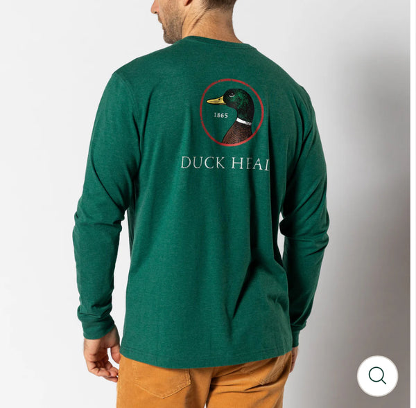 Logo Long Sleeve T-Shirt - 
Forest Green Heather