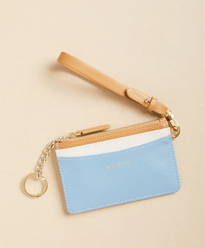 Slimcard Coinpurse Colorblock Blue/Cream