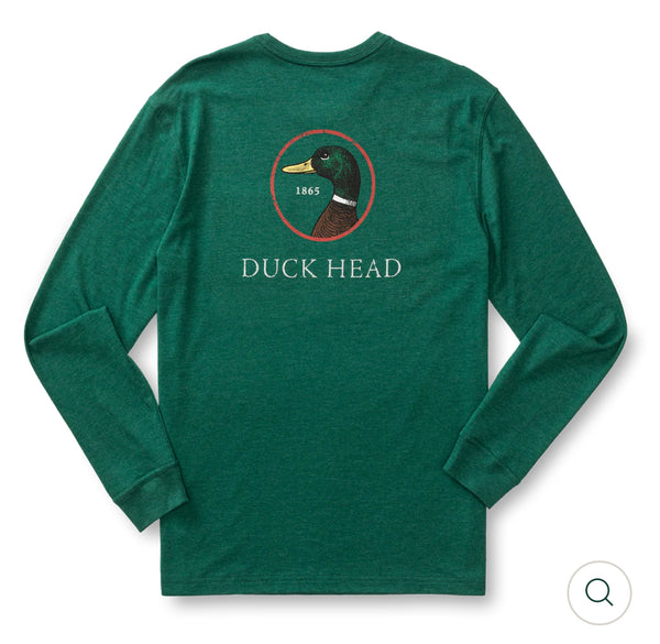 Logo Long Sleeve T-Shirt - 
Forest Green Heather