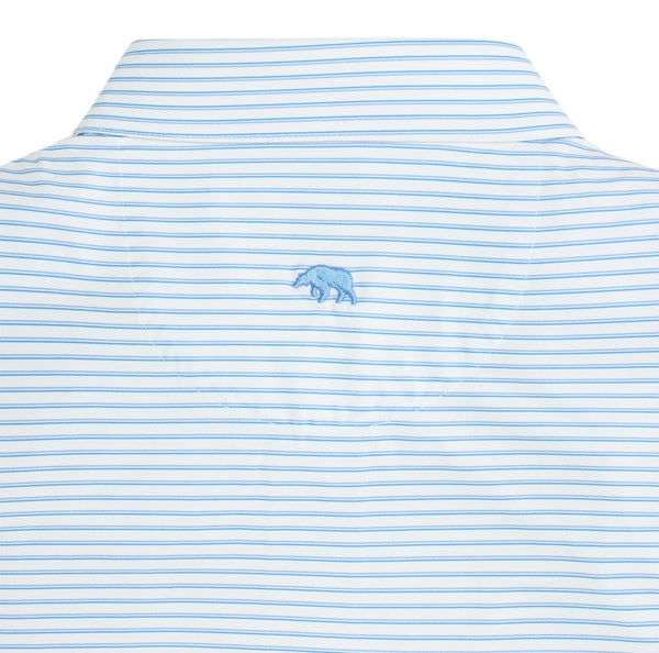 Scout Stripe Performance Polo - Heron