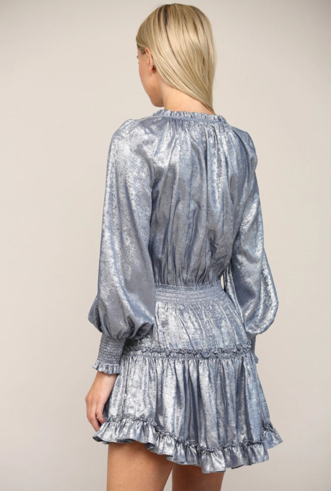 Metallic Foiled Dress