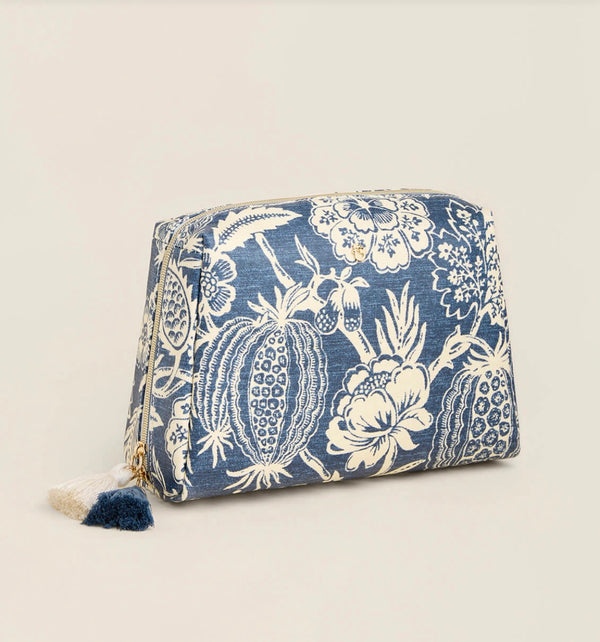 Large Cosmetic Pouch Flagler Blue