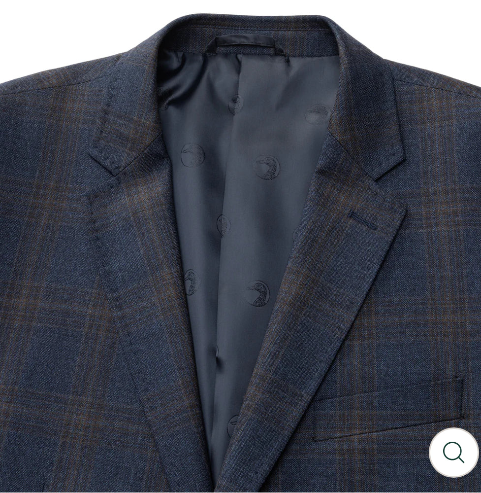 Brennan Plaid Sport Coat : Navy