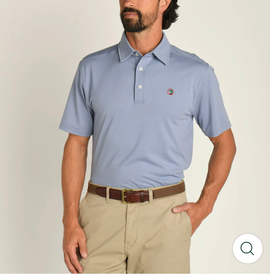 Hayes Performance Logo Polo - Tempest Blue