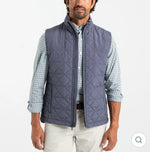 Fremont Performance Quilted Vest: Slate Blue