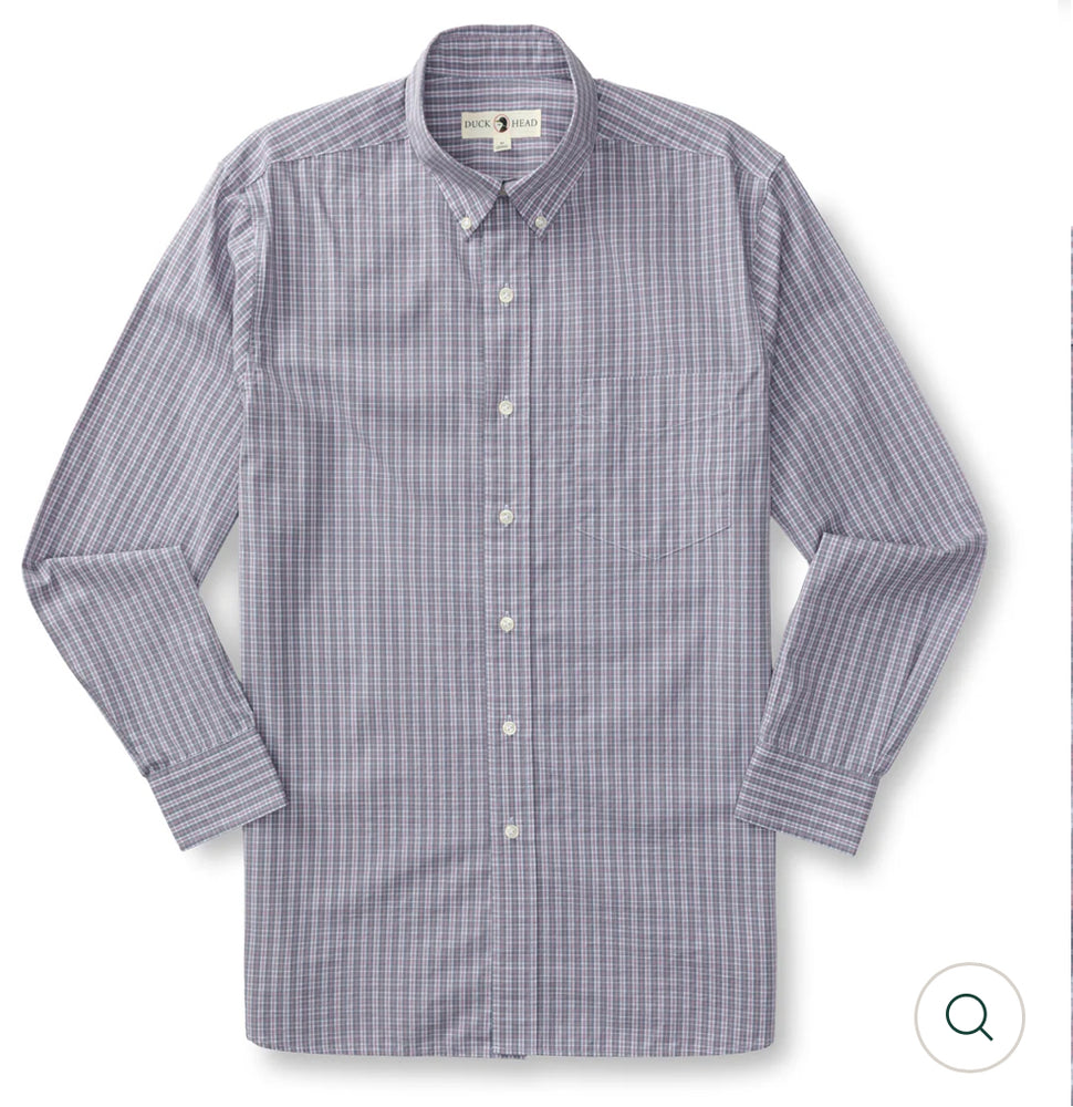 Cotton Poplin Sport Shirt
Stirling Plaid: Stone Blue