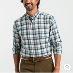 Cotton/Wool Twill Sport Shirt
Holling Plaid: Mirror Lake Blue