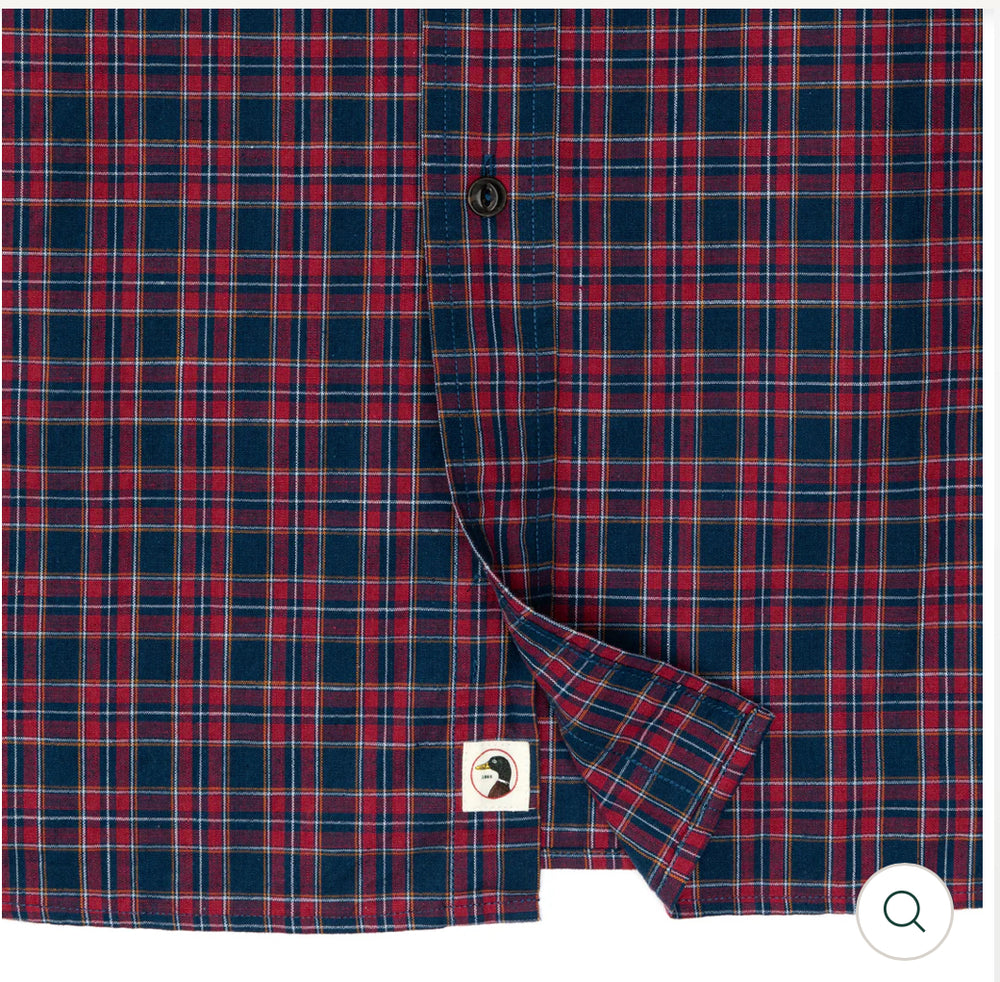 Cotton Slub Sport Shirt
Akins Plaid: Mirror Lake Blue