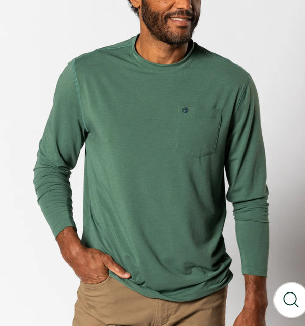 Duck Green Windward Long Sleeve Performance T-Shirt