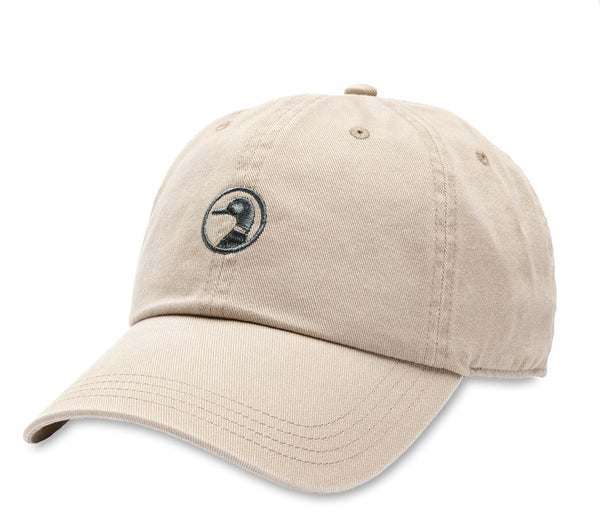 Embroidered Duck Twill Hat: Stone