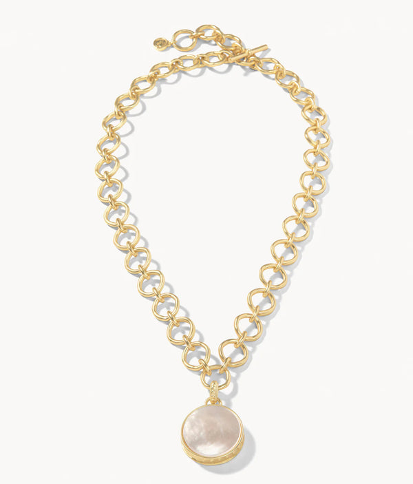 Naia Chunky Necklace 20" Pearlescent