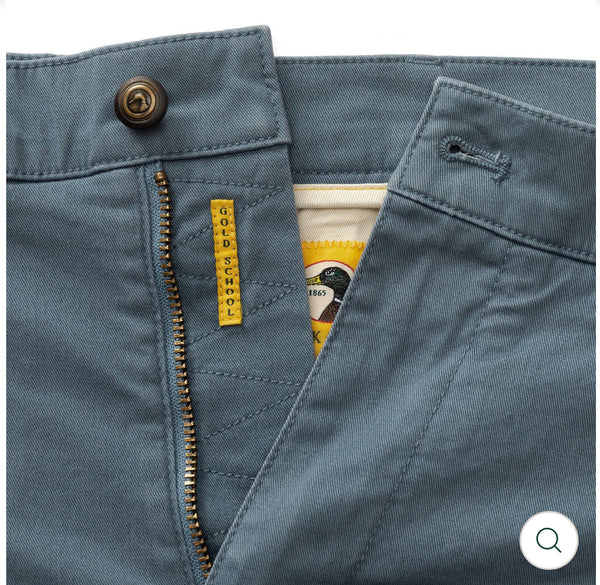 7" Gold School Chino Short: VINTAGE BLUE