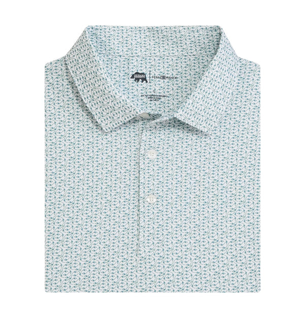 Bevy Printed Performance Polo - Hedge